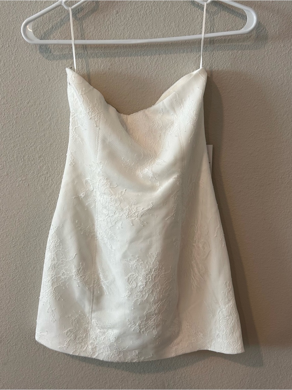 NWT Sasha Therese Fleur Mini Dress White - Picture 9 of 9